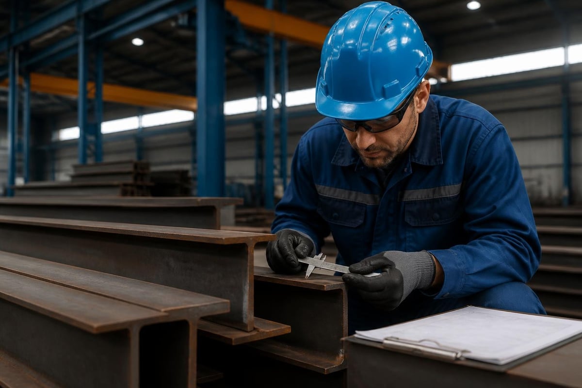 Steel material inspection and certification