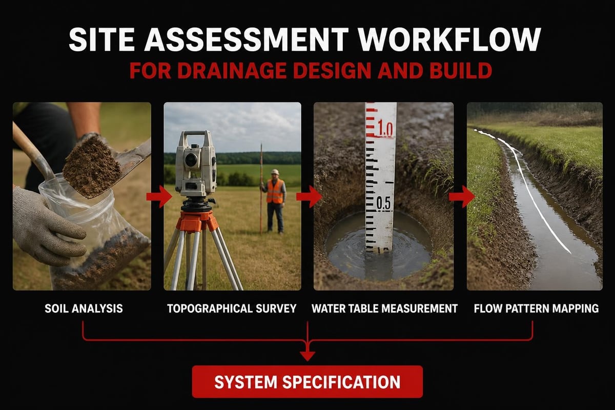 Drainage site assessment process