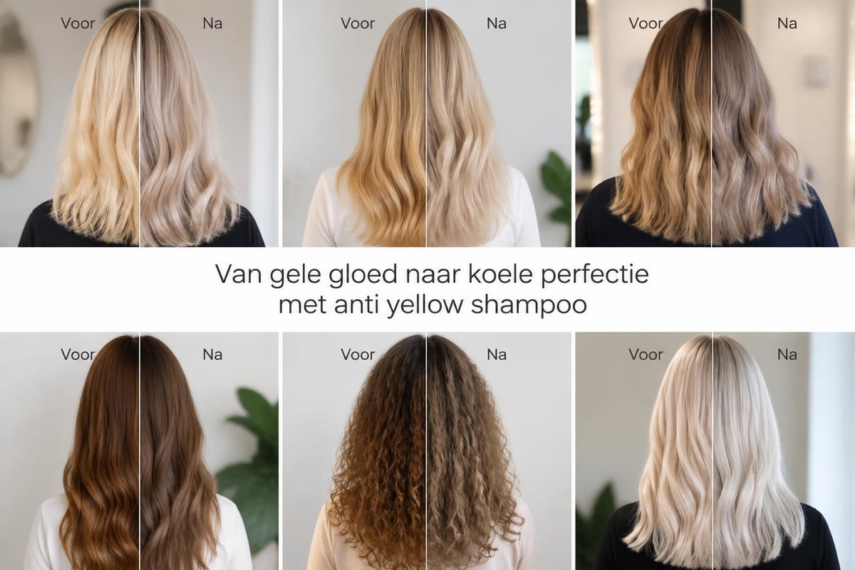 Voor en na anti yellow