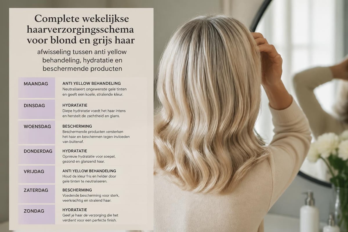 Haarverzorgingsroutine met anti yellow