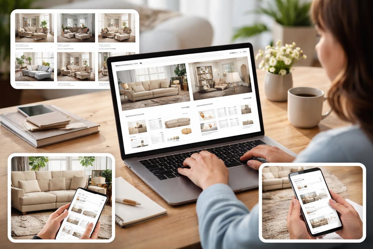 Online furniture shopping experience