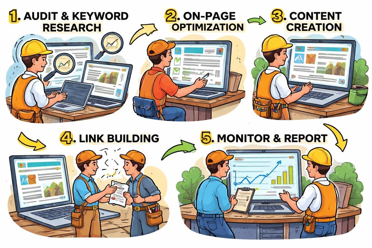 Roofing SEO implementation roadmap