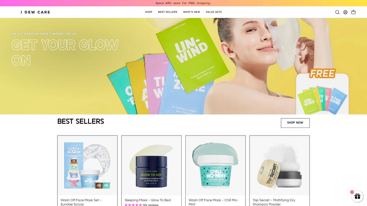 8 Cute Skincare Products That Will Brighten Your Routine 2026 - I Dew Care Wash-Off Face Mask Set