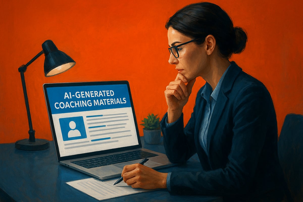 Split comparison showing ineffective versus effective AI coaching implementation approaches