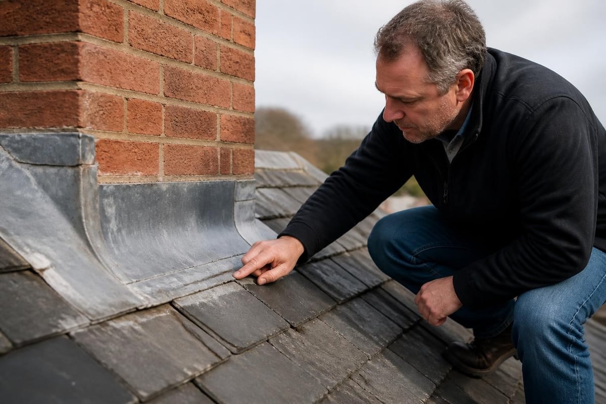 Repair vs replacement evaluation for roof flashing