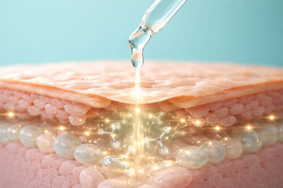 Glycolic acid penetration