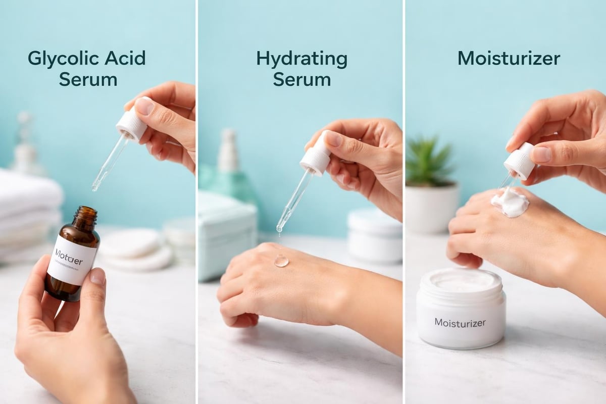 Layering skincare products