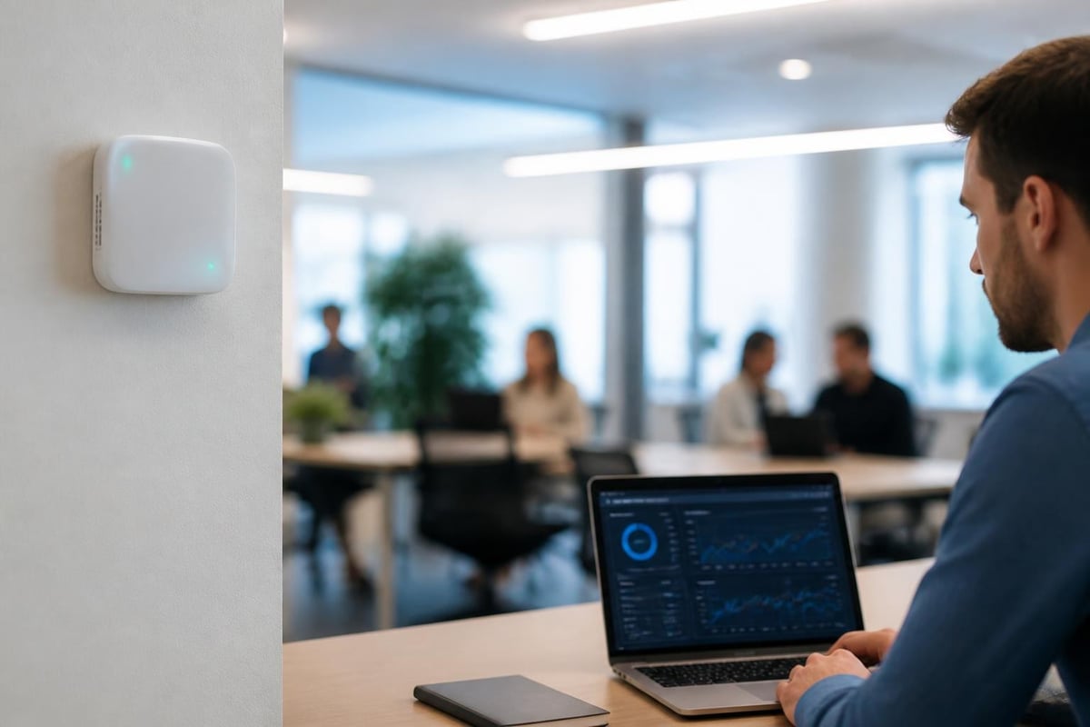 Office air quality monitoring workflow