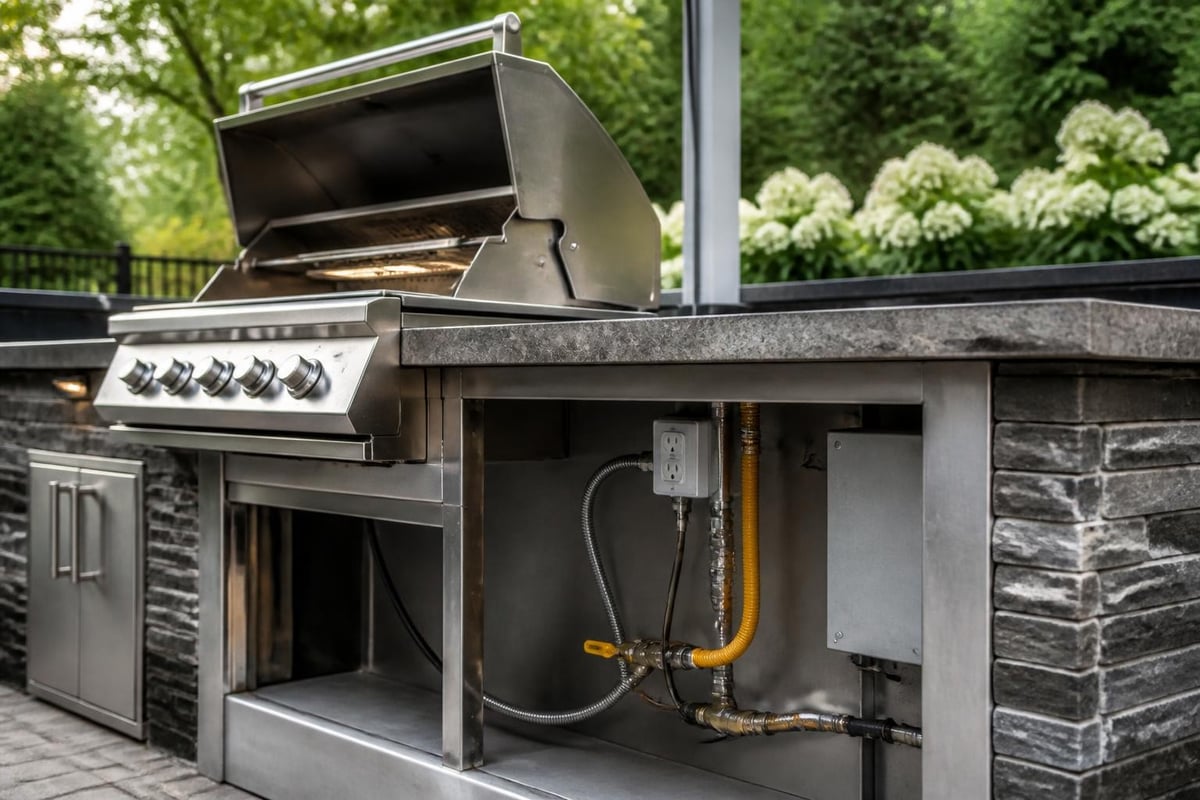 BBQ table equipment integration