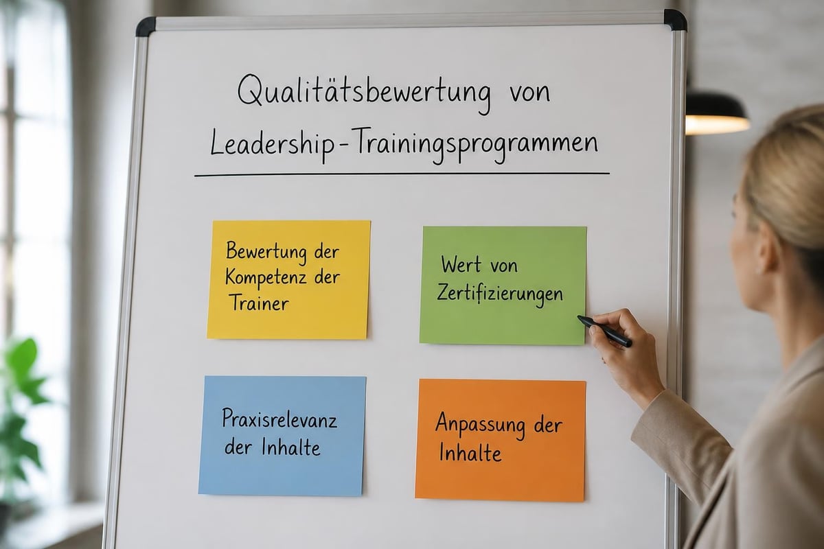 Training quality criteria