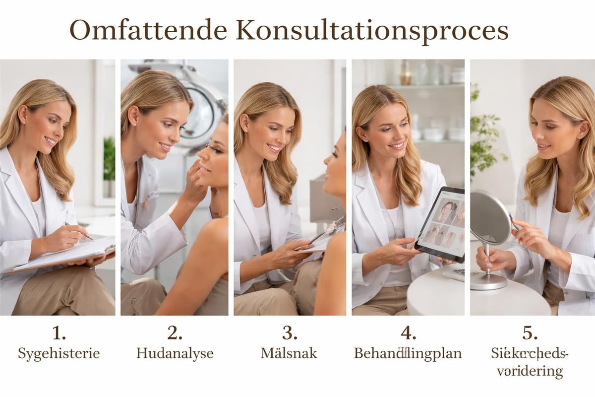 Konsultationsproces kosmetisk behandling
