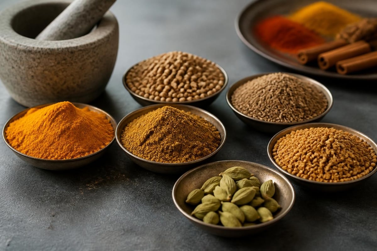Curry masala ingredients and composition