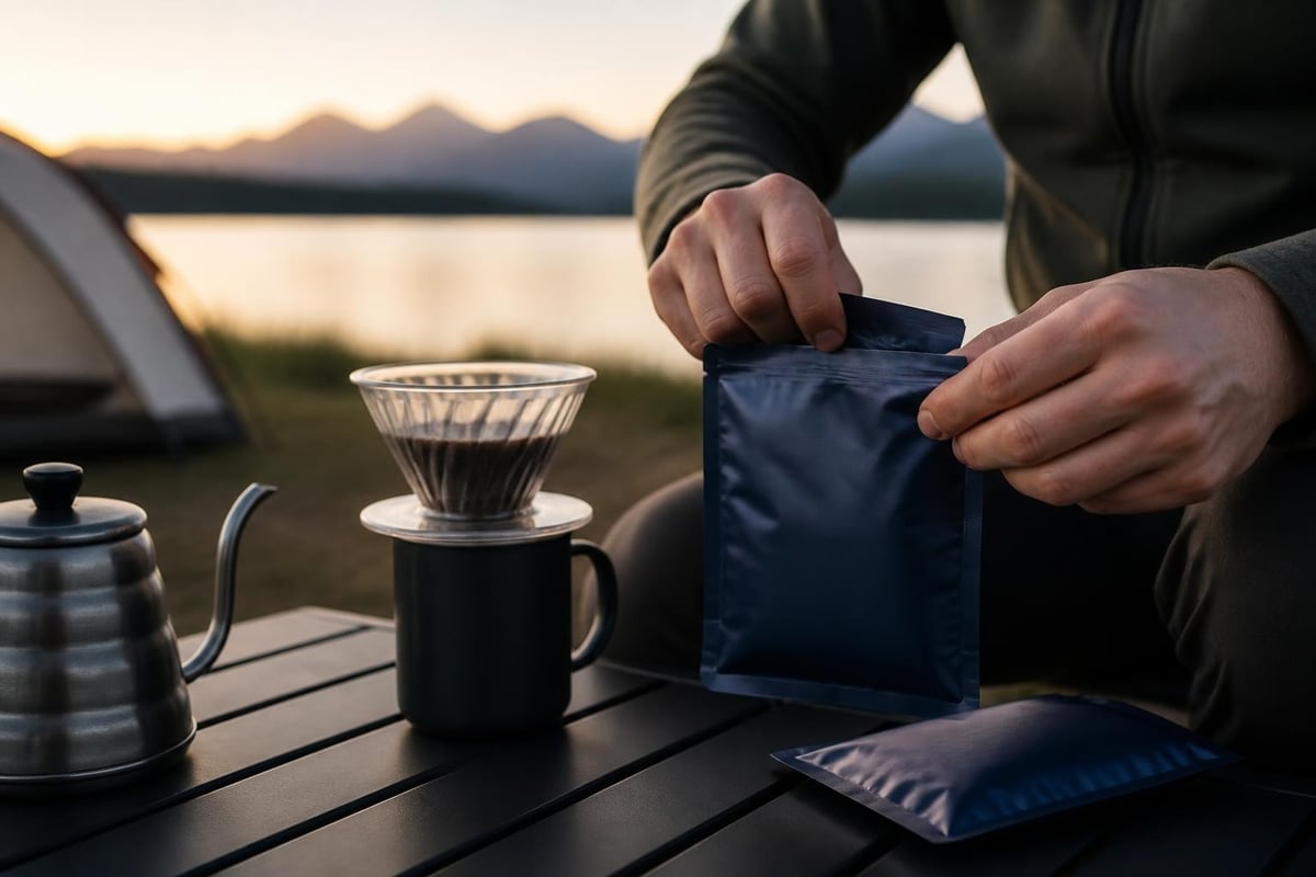 Freshness preservation in camping coffee