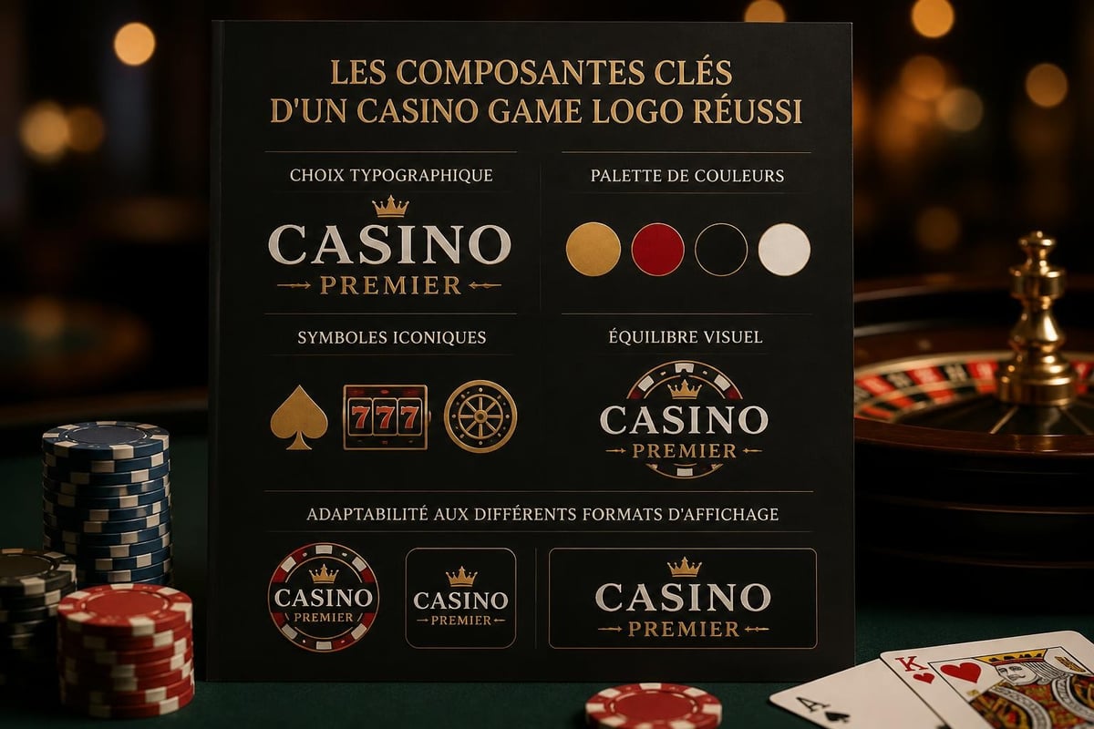 Éléments de design d'un logo de jeu de casino efficace