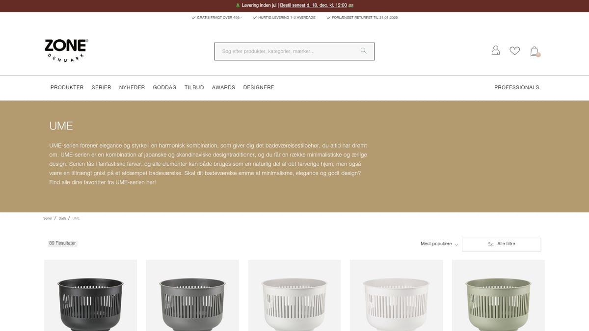 7 Smarte Toiletspand Ideer Til Dit Badeværelse 2026 - Zone Denmark UME Pedalspand – Organiske former og farver