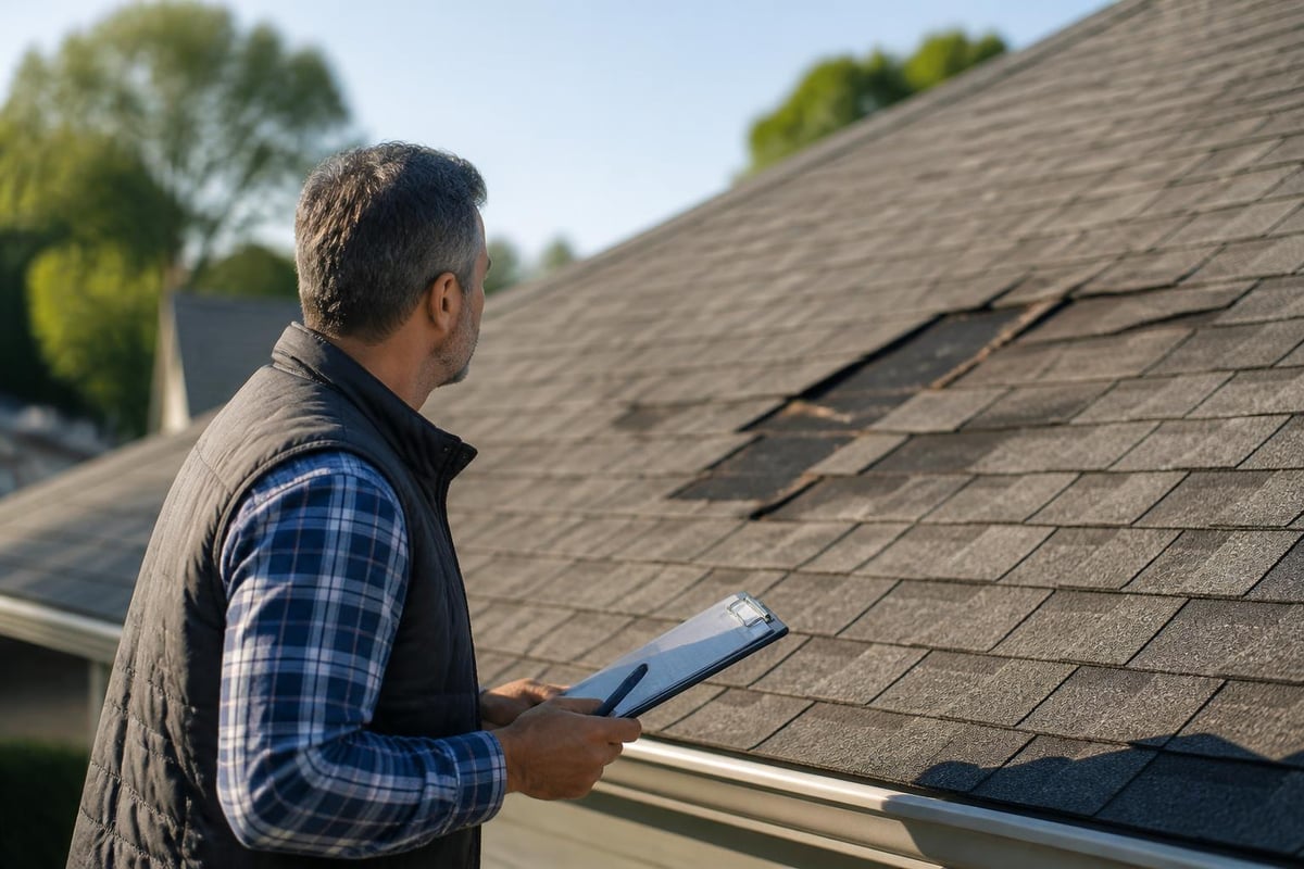Roof damage assessment process