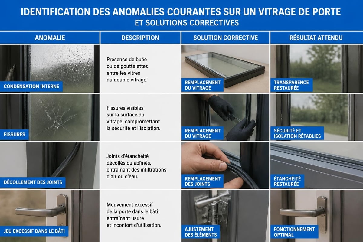 Diagnostic des problèmes de vitrage