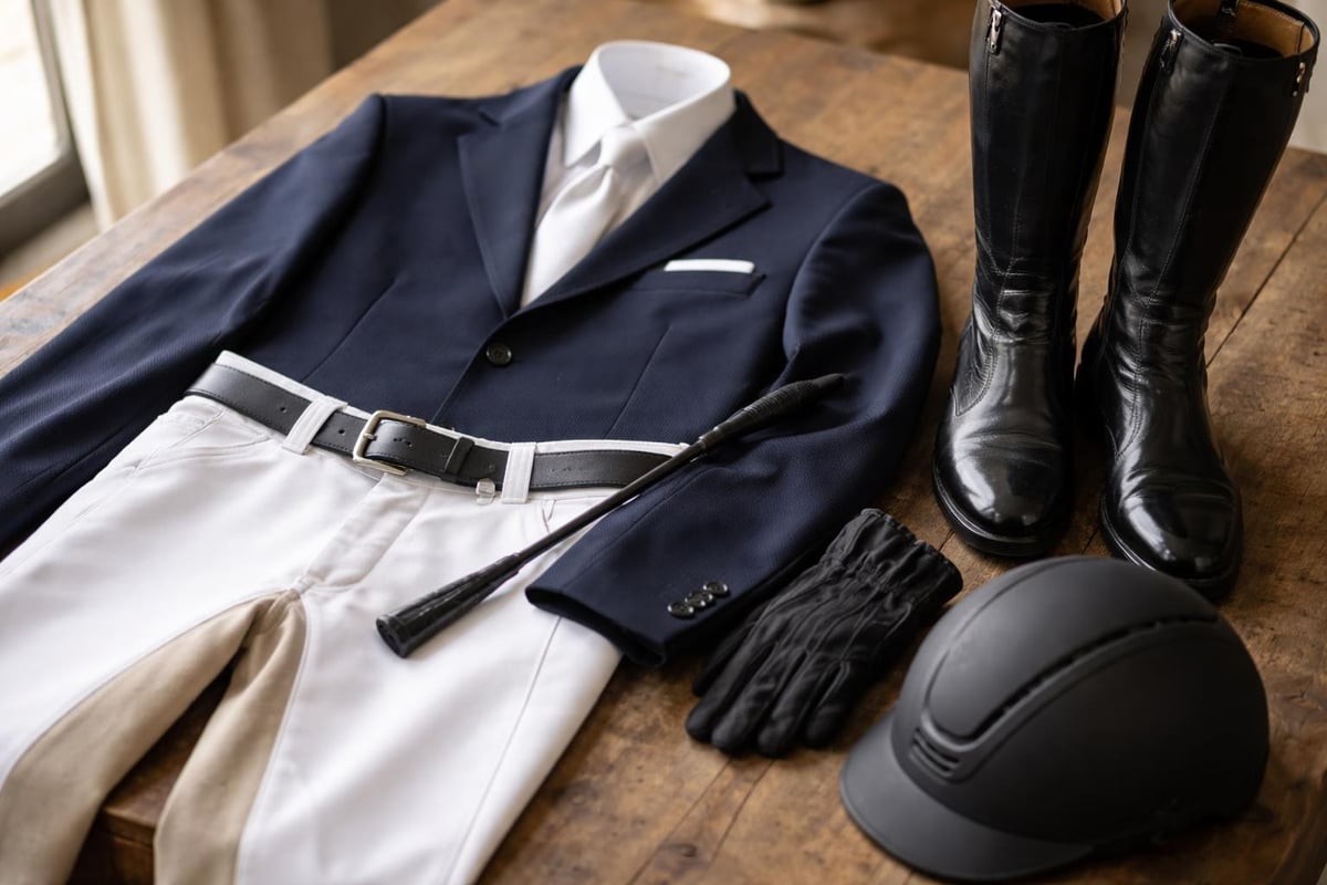 Competition riding outfit components