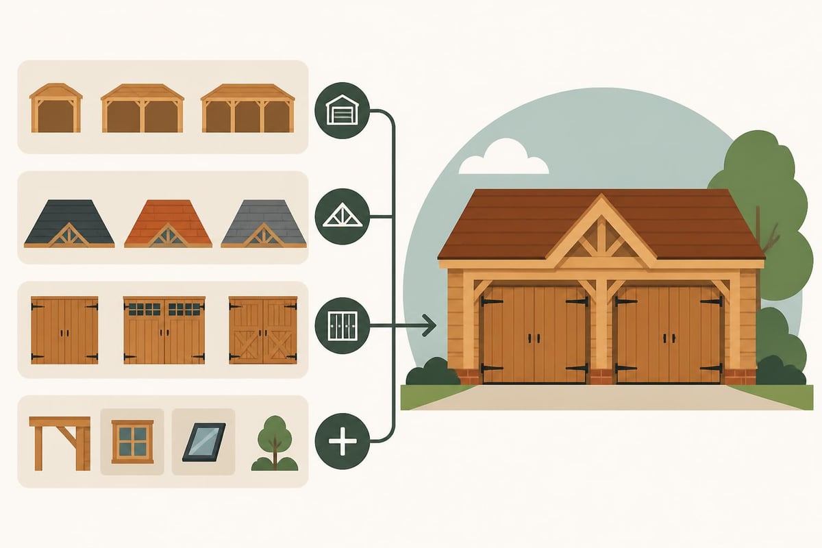 Oak garage customisation options