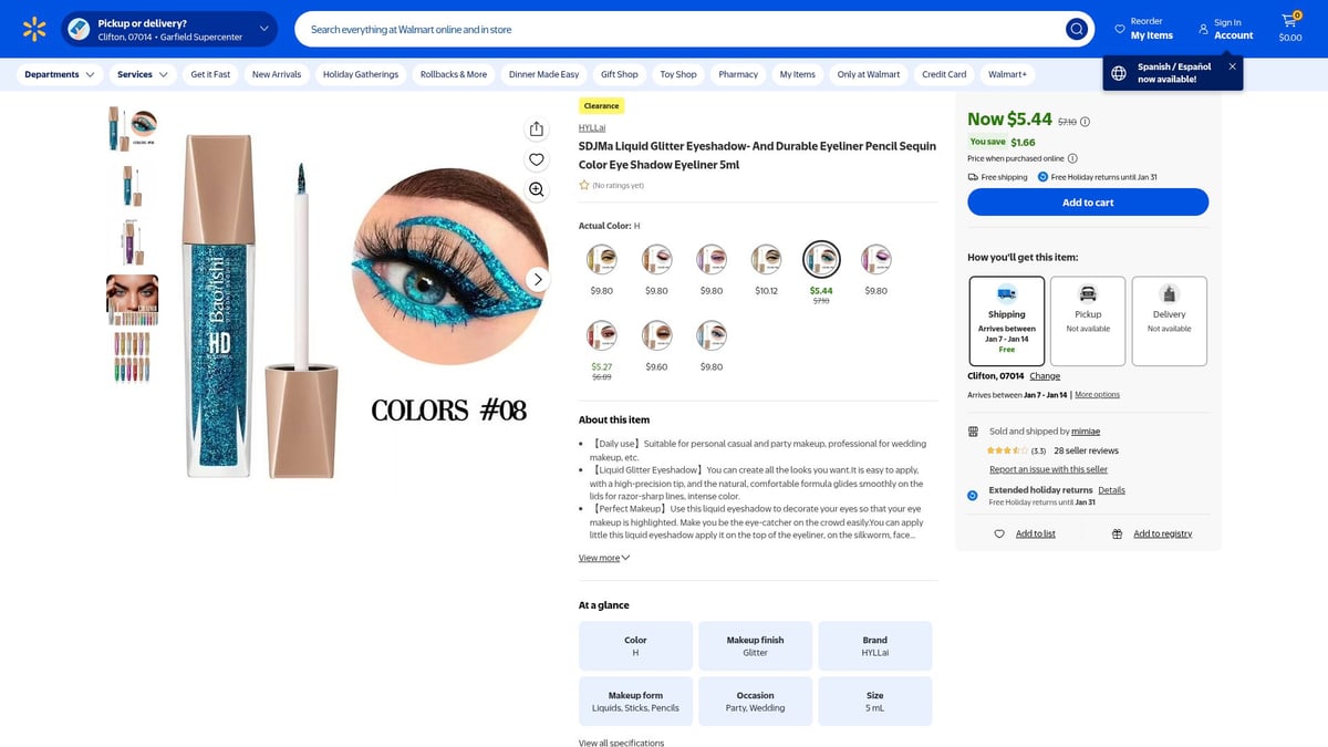 7 Best Korean Eye Glitter Picks to Sparkle in 2026 - SDJMa Liquid Glitter Eyeshadow & Eyeliner Pencil