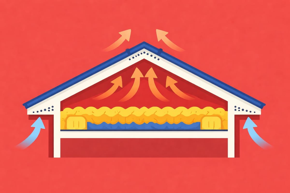 Attic ventilation and insulation balance