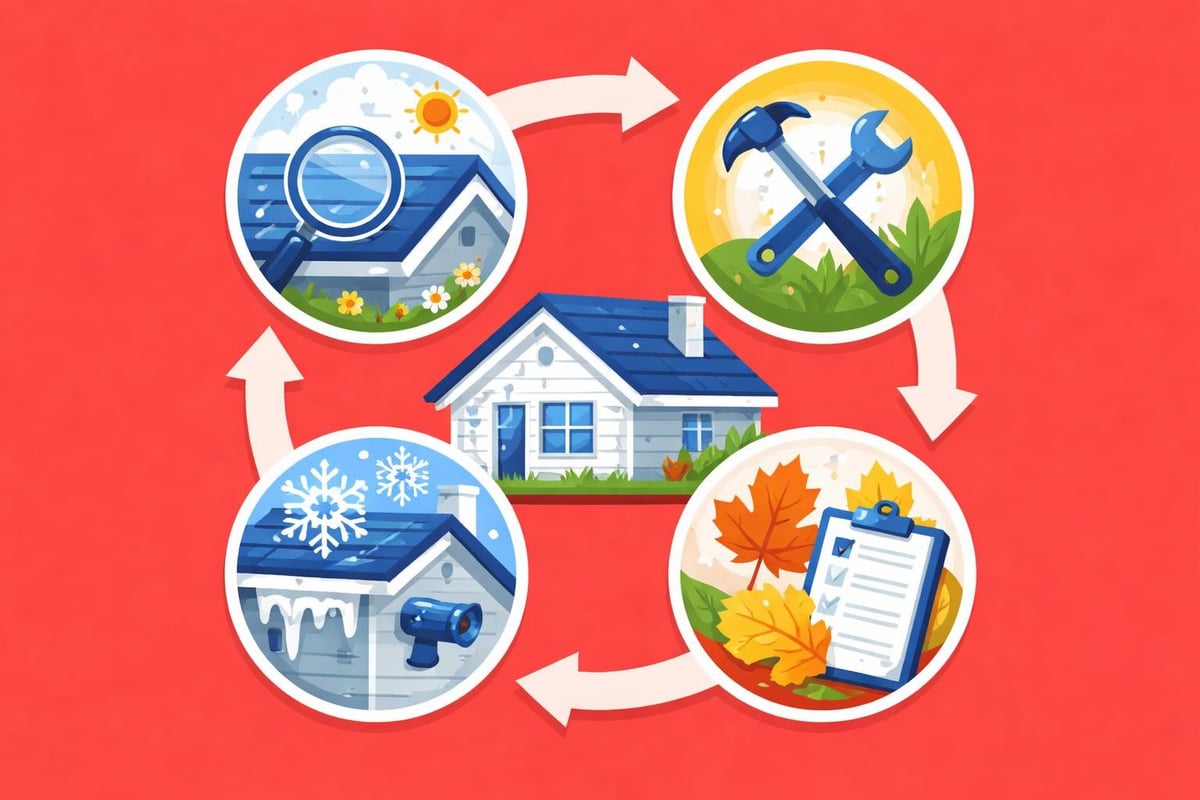 Seasonal roofing maintenance calendar