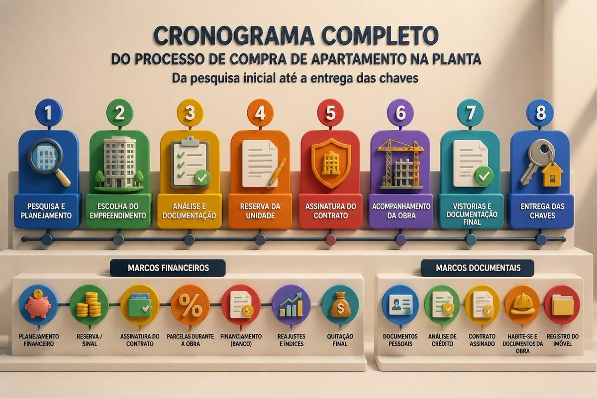 Linha do tempo da compra