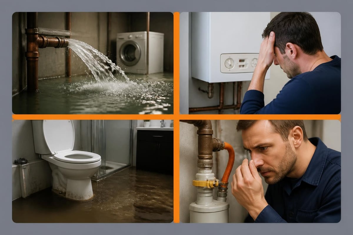 Common plumbing emergencies comparison