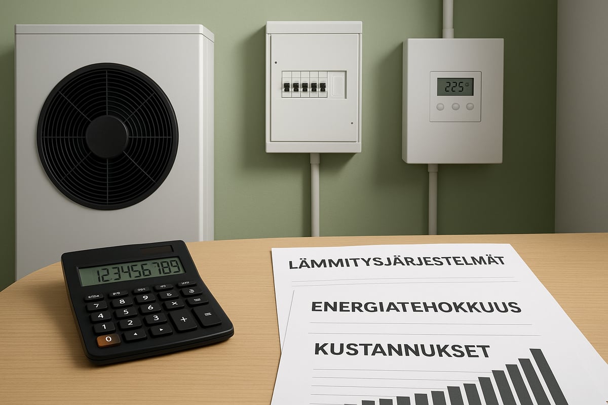 Tärkeimmät vertailukriteerit lämmitysjärjestelmän kilpailutuksessa