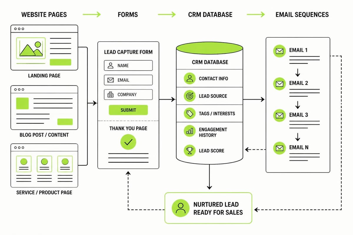 Website and digital marketing integration