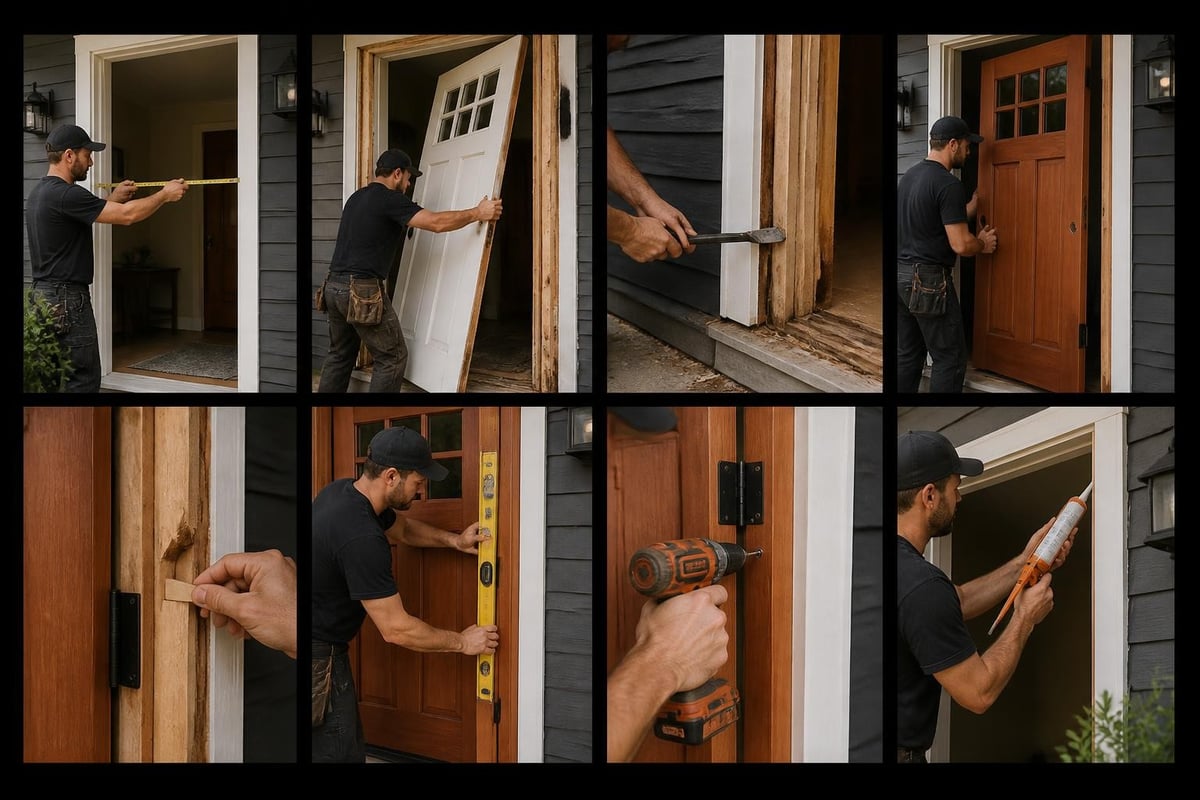 Door installation steps