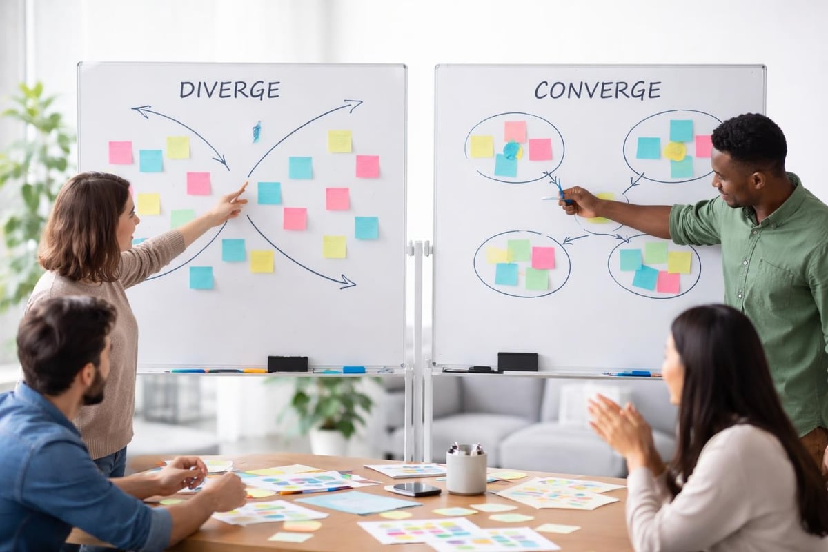 Design thinking ideation session