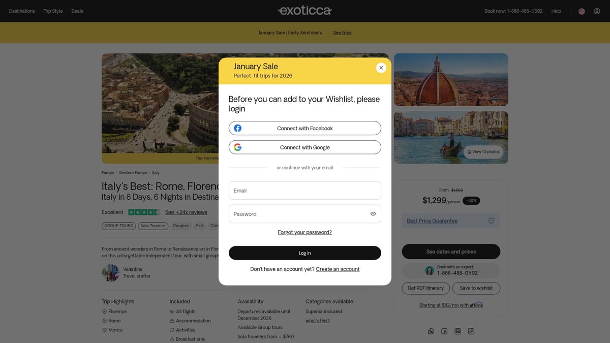 7 Best Italy Vacation Packages for Unforgettable 2026 Trips - Exoticca: Escorted Eternal Cities – Rome, Florence & Venice