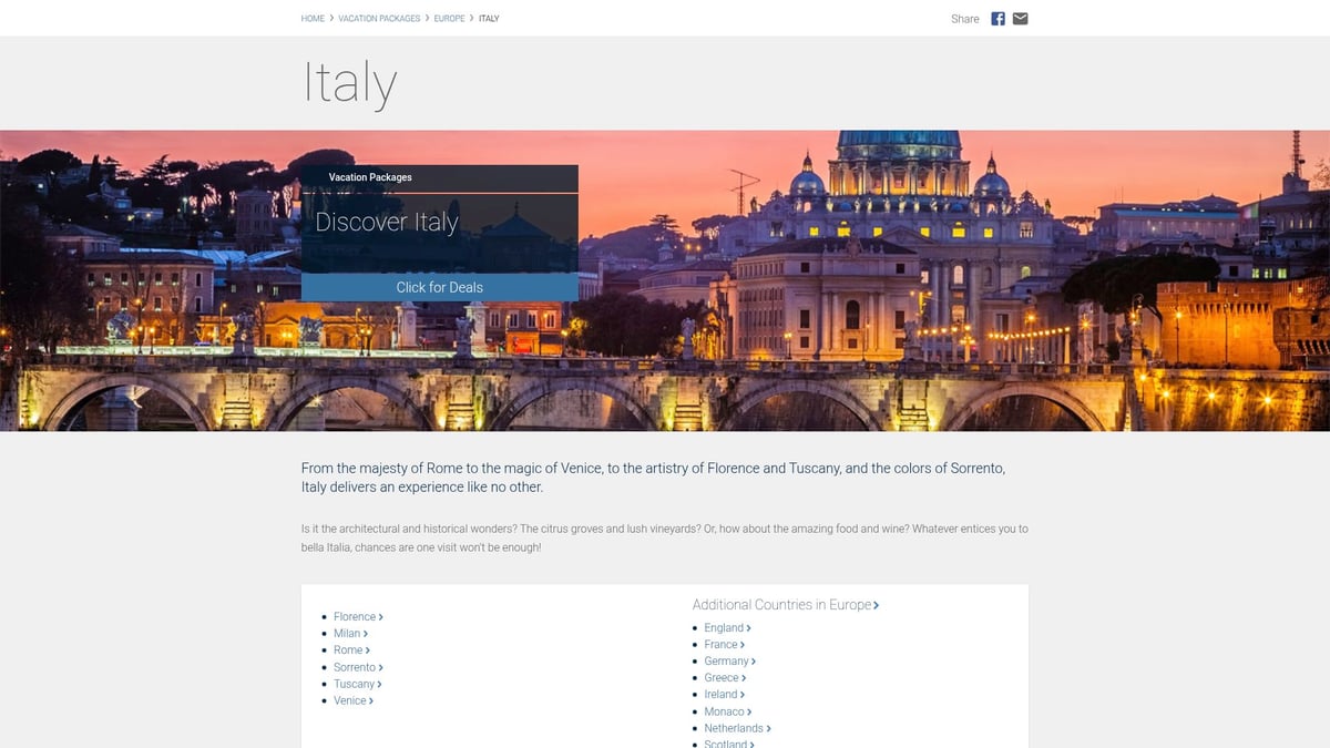 7 Best Italy Vacation Packages for Unforgettable 2026 Trips - Costco Travel: Tuscany Food & Wine Vacation