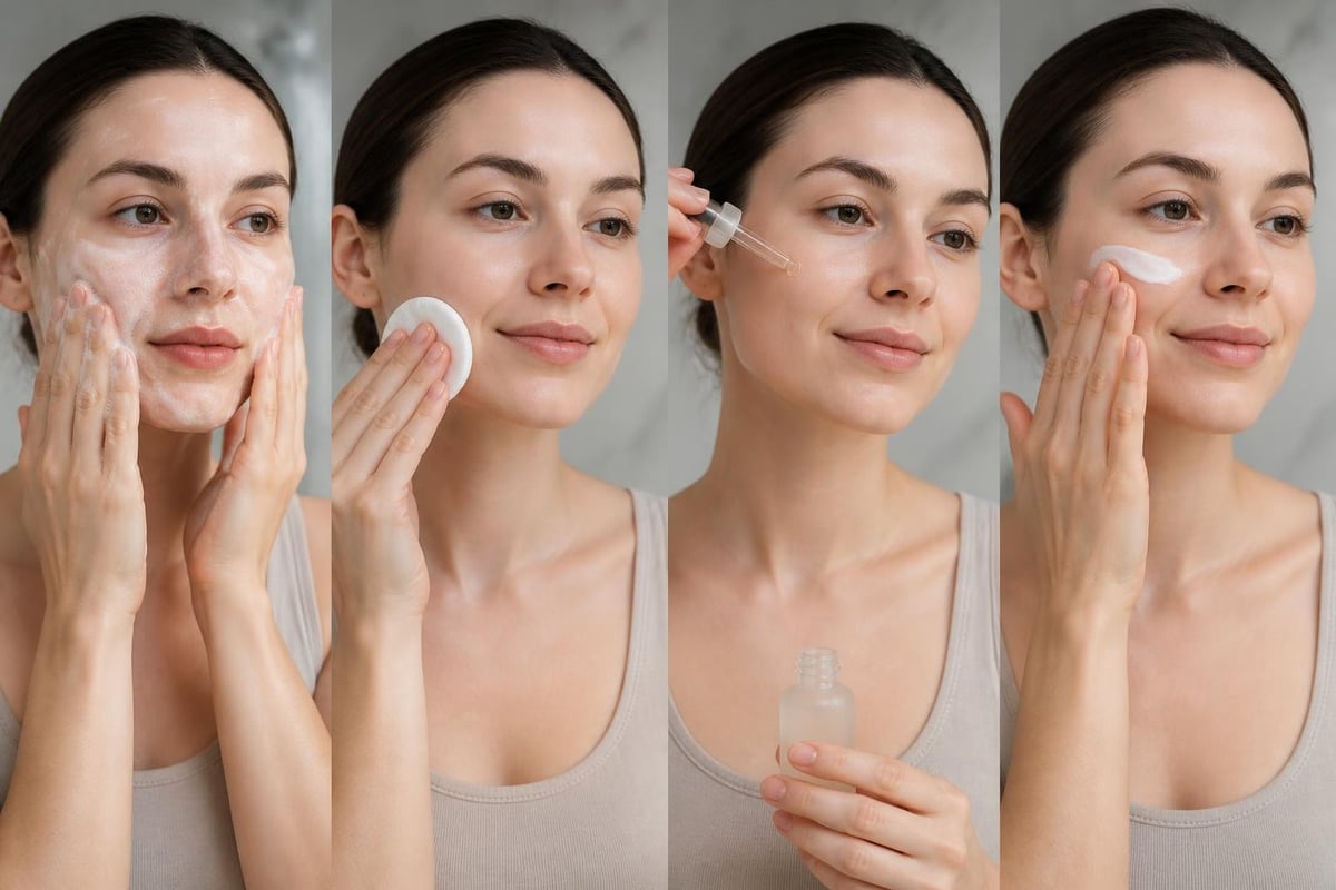 Layering skincare products