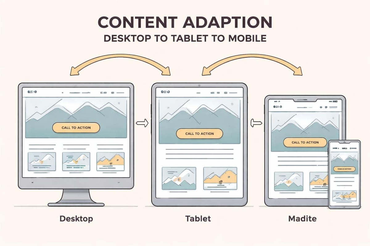 Mobile responsive design flow