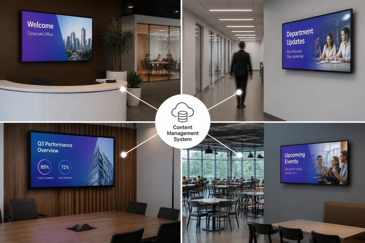 Corporate digital signage network