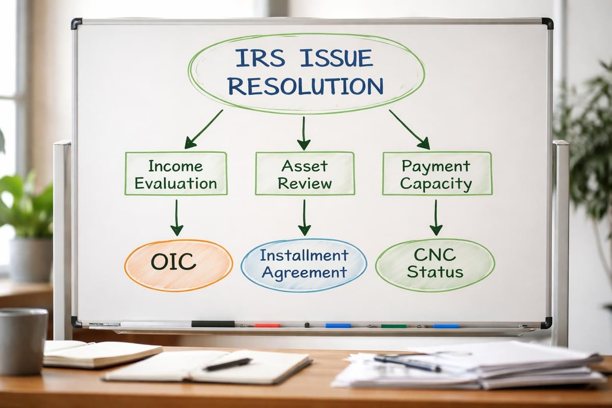 IRS resolution options flowchart