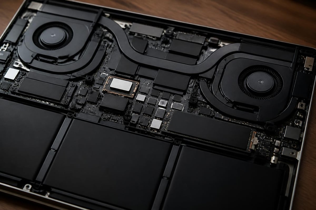 Laptop cooling system design