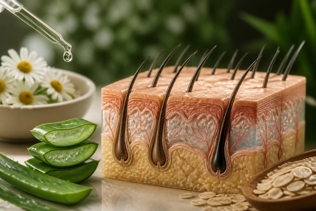 Botanical active ingredients for scalp relief