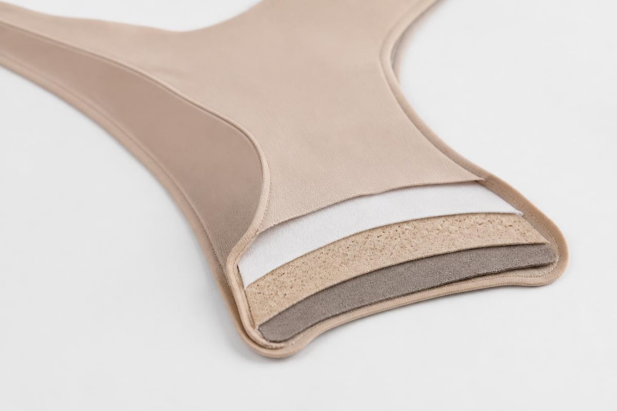 Thong garment fabric layers