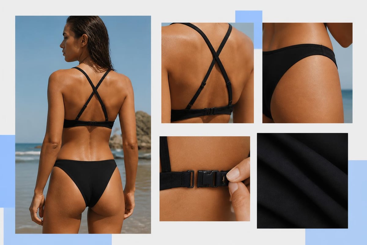 Surf bikini set design features