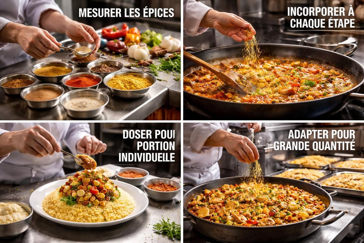 Dosage professionnel des épices