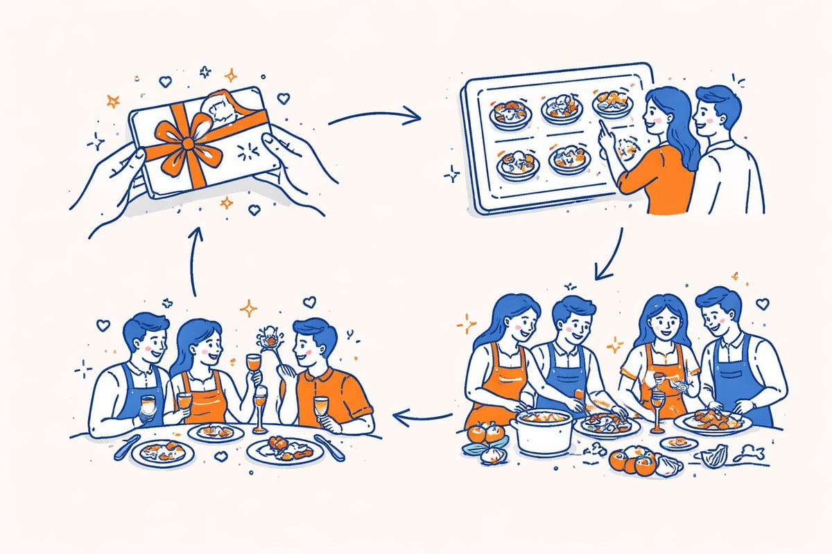 Erlebnis-Geschenkkonzept Kochkurs