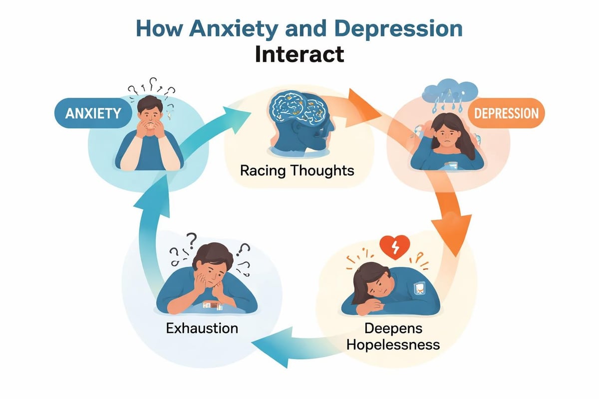 The cycle of anxiety and depression