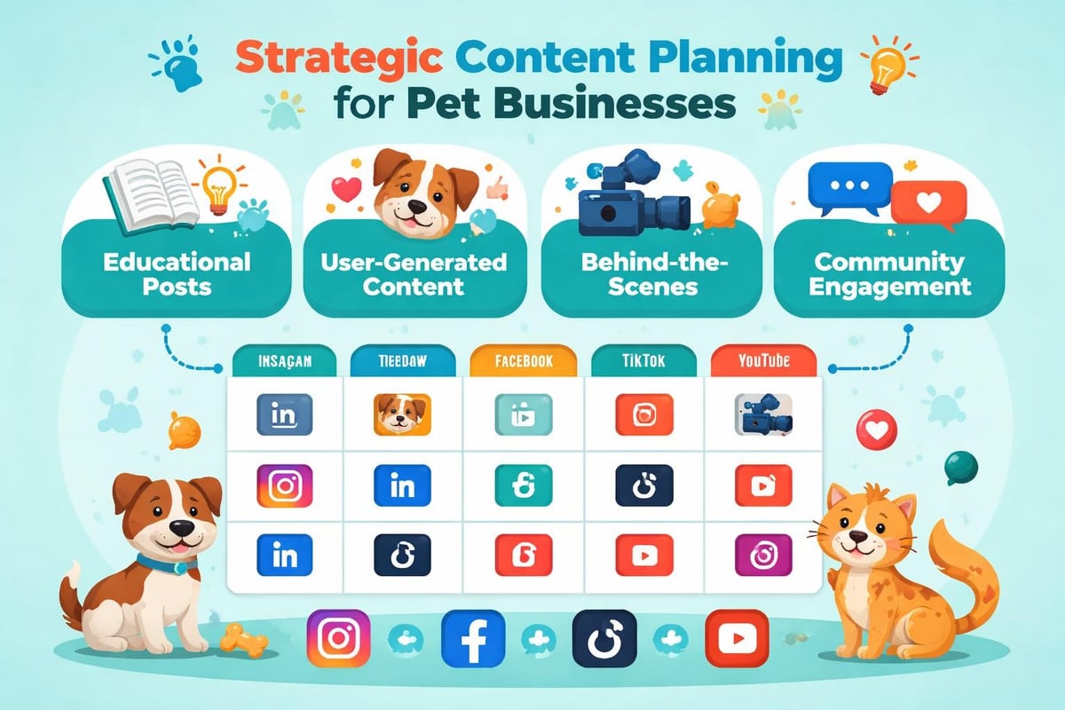 Social media content calendar