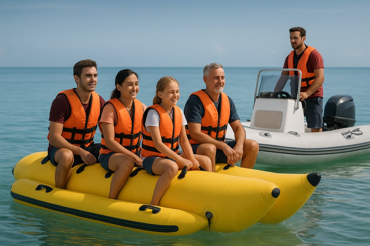 Motos de Agua Benidorm - article ec66c37c 3e05 492e ab0 fotografia realista y de alta calidad mostrando un 2 tew4y0 Seguridad en la Banana Lancha: Normativas y Recomendaciones