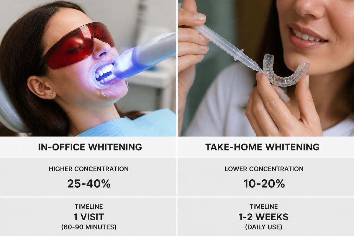 Professional teeth whitening process
