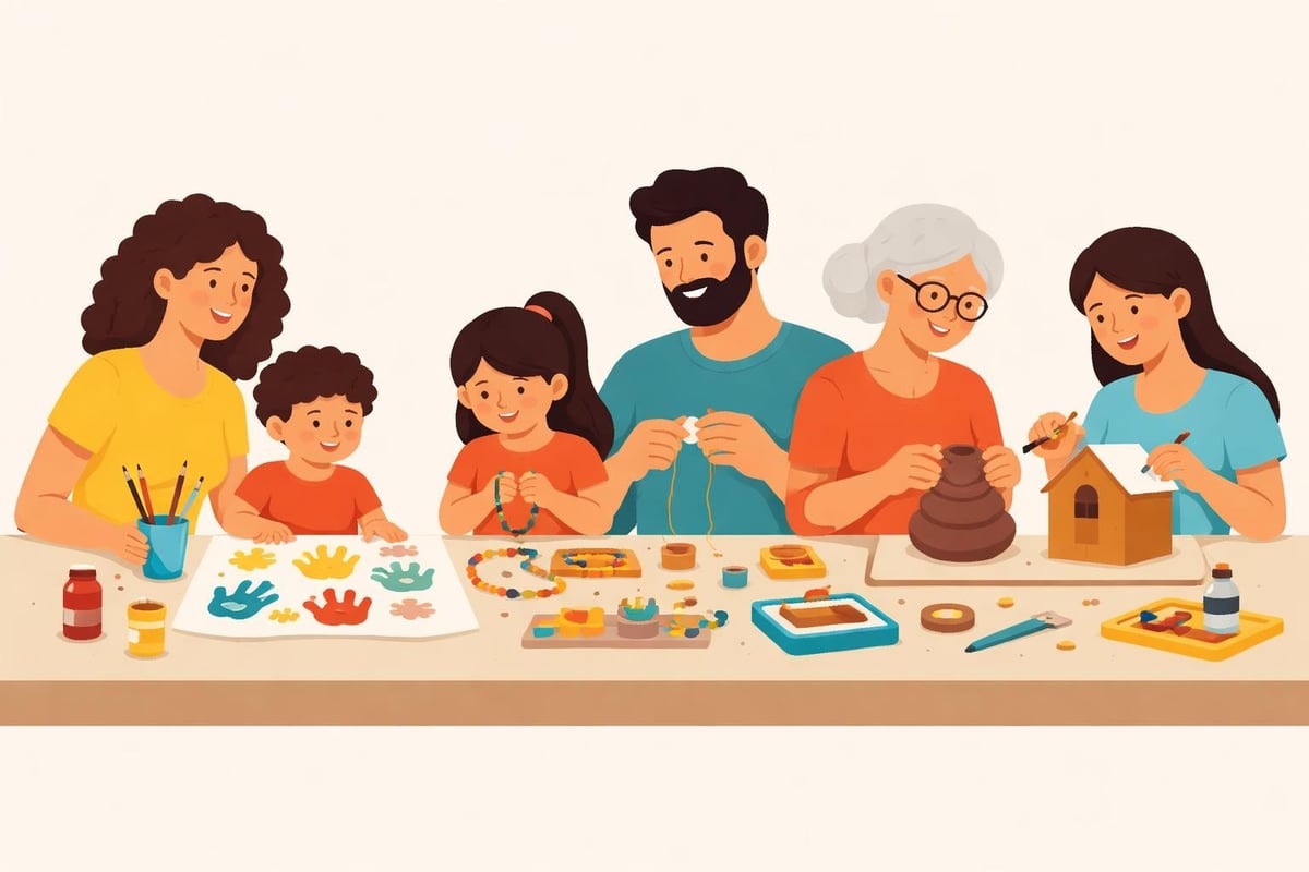 Family crafting activities