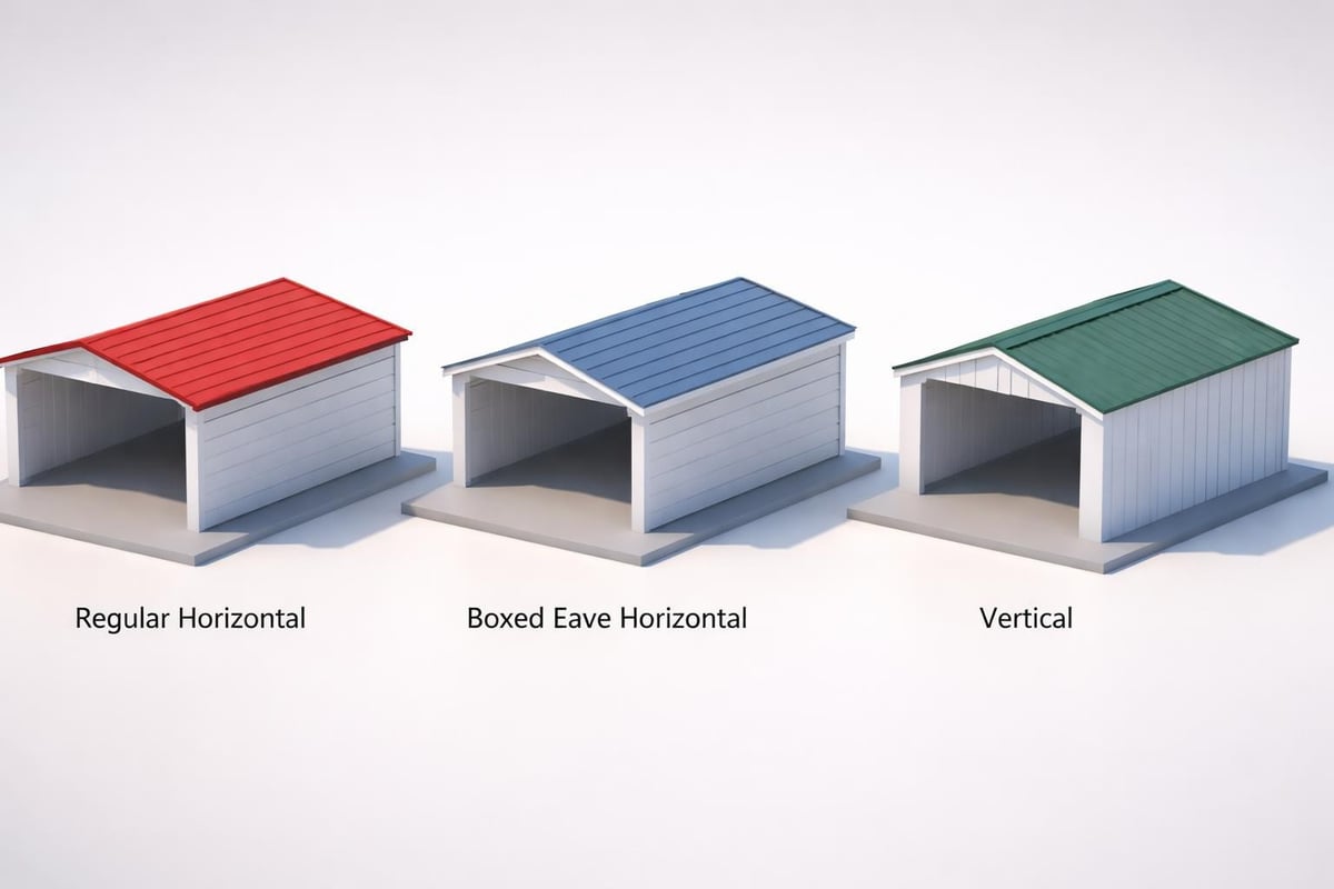 Metal building roof configurations